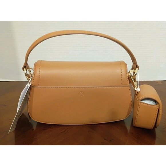 Lululemon CACTUS "LEATHER" MINI BAG CHESTNUT BROWN/GOLD   NWT - Picture 6 of 9